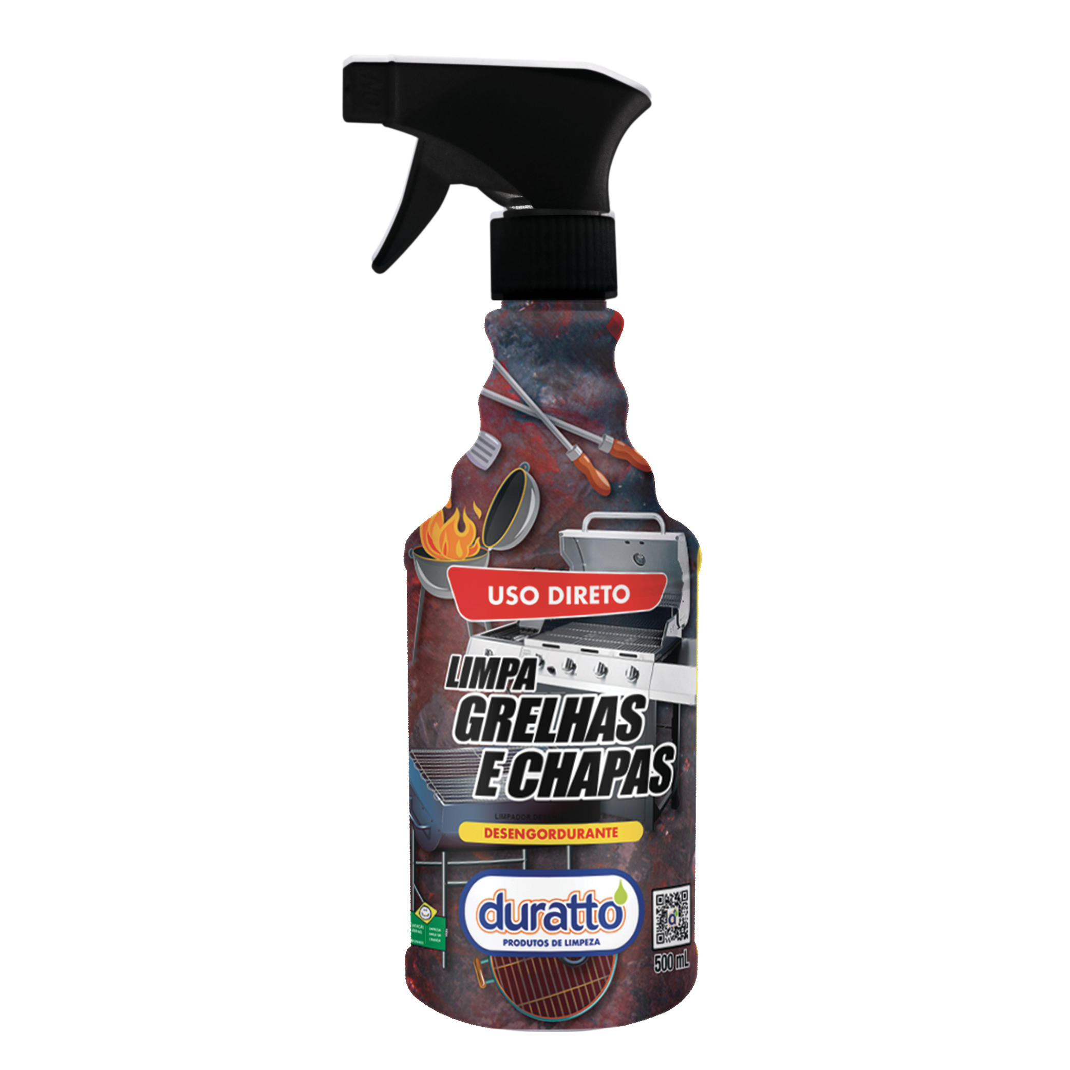 LIMPA GRELHAS E CHAPAS 500ML