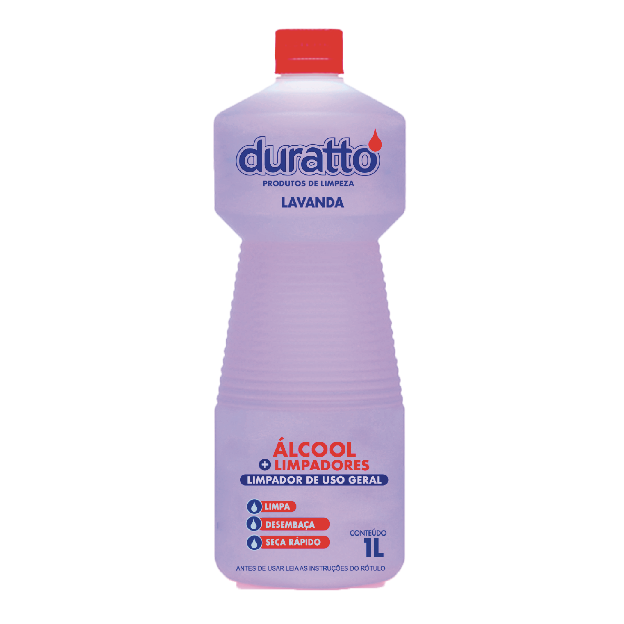 LIMPADOR DE ALCOOL DE LIMPEZA LAVANDA 1L