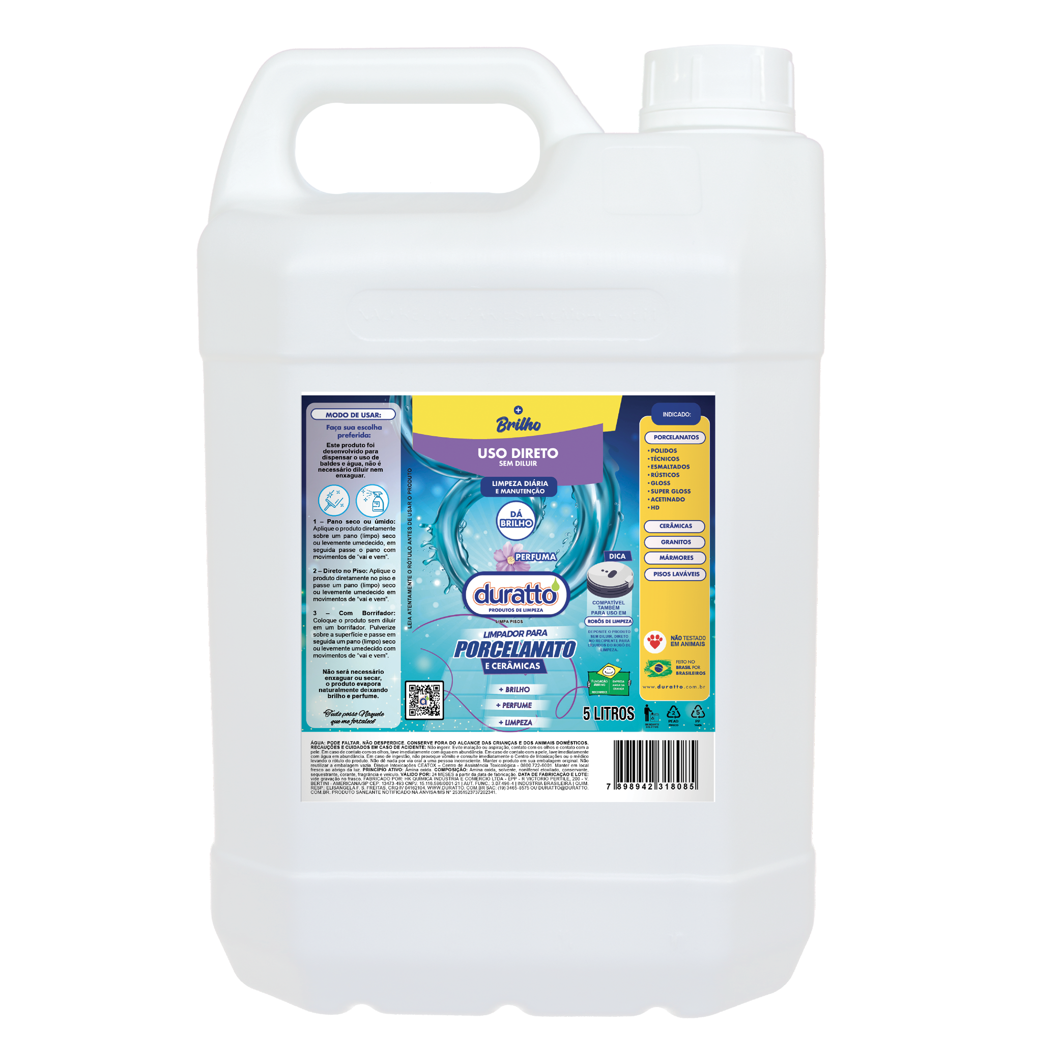 LIMPADOR PORCELANATOS E CERAMICAS 5L