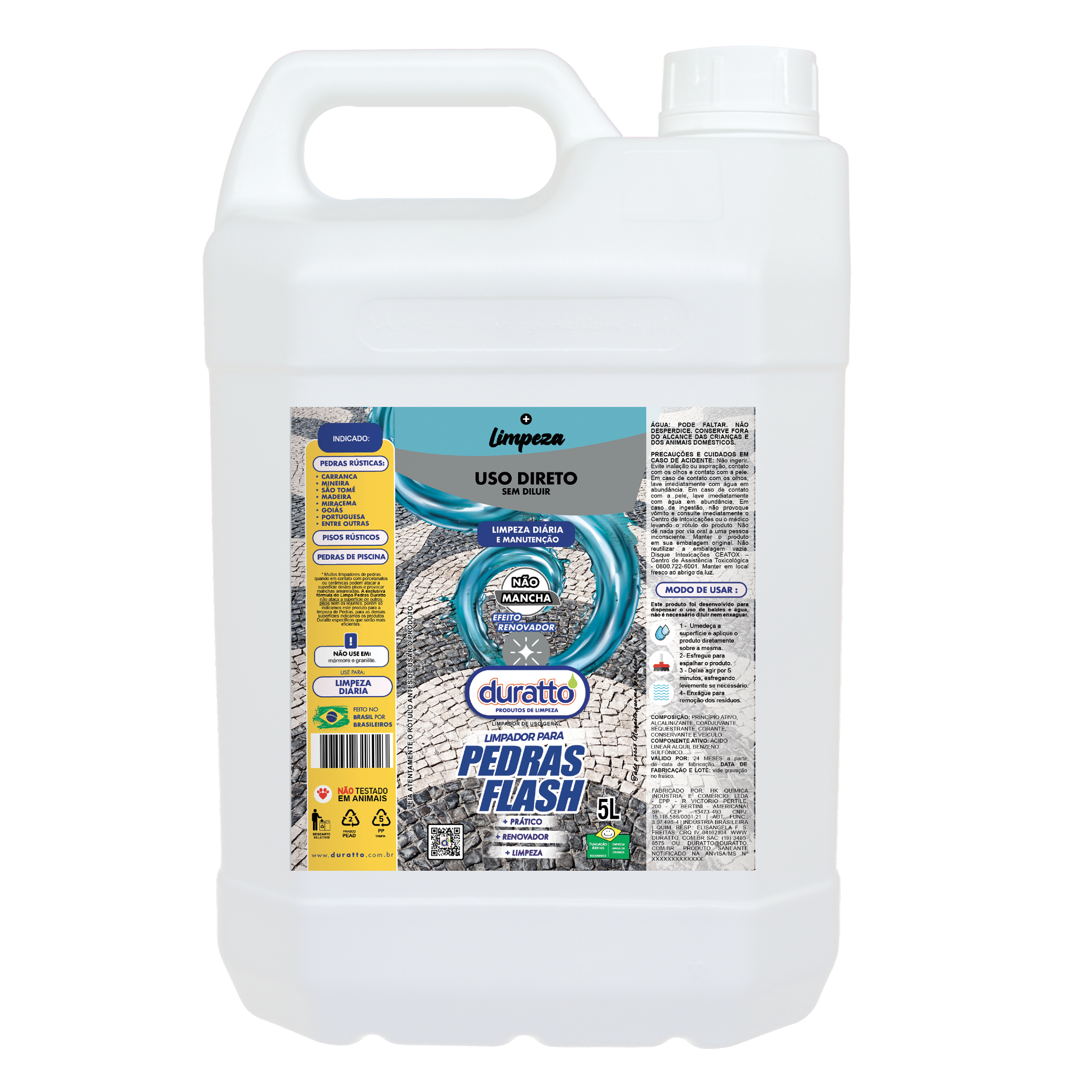 LIMPADOR PARA PEDRAS FLASH USO DIRETO 5L